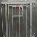 Carlson 29–36.5” Extra Wide Dog Gate with Small Pet Door, Walk-Through Pressure Mounted Metal Indoor Pet Safety Gate, Tested and Trusted by Pet Parents, American Designed, American Owned
