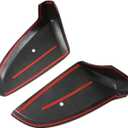 Compatible with Isuzu D-MAX DMAX 2021 2022 2023 ABS Carbon Fiber Rearview Mirror Cover Trim Side Door Mirror Sticker Car Accessories