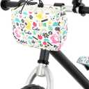 ANZOME Bike Basket for Girls, Children's Front Bike Decoration Accessory for Girls & Boys Gift Fits Most Children's Bikes Like Tricycle, Balance Bike, Scooter