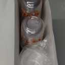 16oz Christmas Disposable Plastic Cups with Lids and Straws-Gingerbread Man Drinking Cups for Party Supplies Cold Drinks, Coffee, Beer, Drinks, Ice Cream, Holiday Party Supplies. (50)