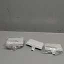 Zhengmy Christmas Stocking Holders for Mantle Weighted Stocking Holder Fireplace Hangers for Xmas Holiday Party Decoration(Stainless Steel,White,4 Pcs)