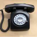 Retro Phone Corded House Multifunction Landline Telephone Rotary Corded Telephone Replica Antique Telephone Adjustable Ringtone Size for Hotel Office