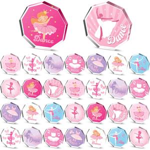 Qunclay 30 Pcs Dance Award Bulk Acrylic Dancing Trophy Dancer Team Award Graduation Dancing Trophies Dancers Appreciation Gifts for Women Girls Dance Ballet Teacher Students