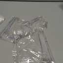 HESTYA 3 Pieces 4.5/7/9.8 Inch Clear Acrylic Easels Display Stands Plate Stands Holders to Display Pictures or Other Items for Weddings, Birthdays, Home Decoration, Tables