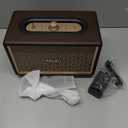 Vintage Bluetooth Speakers with Bass Enhanced Technology, Wireless & 3.5mm Aux Input for Cellphone, AC Powered (Upgraded Version)
