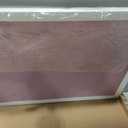 DOLLAR BOSS 24"x18" Bulletin Board with Linen Cork Board, Purple