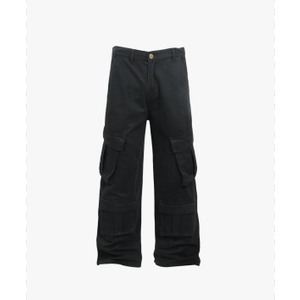 Mens Casual Cargo Pants Baggy Fit Multiple Pockets Loose Wide Leg Streetwear Trousers, Size -Large