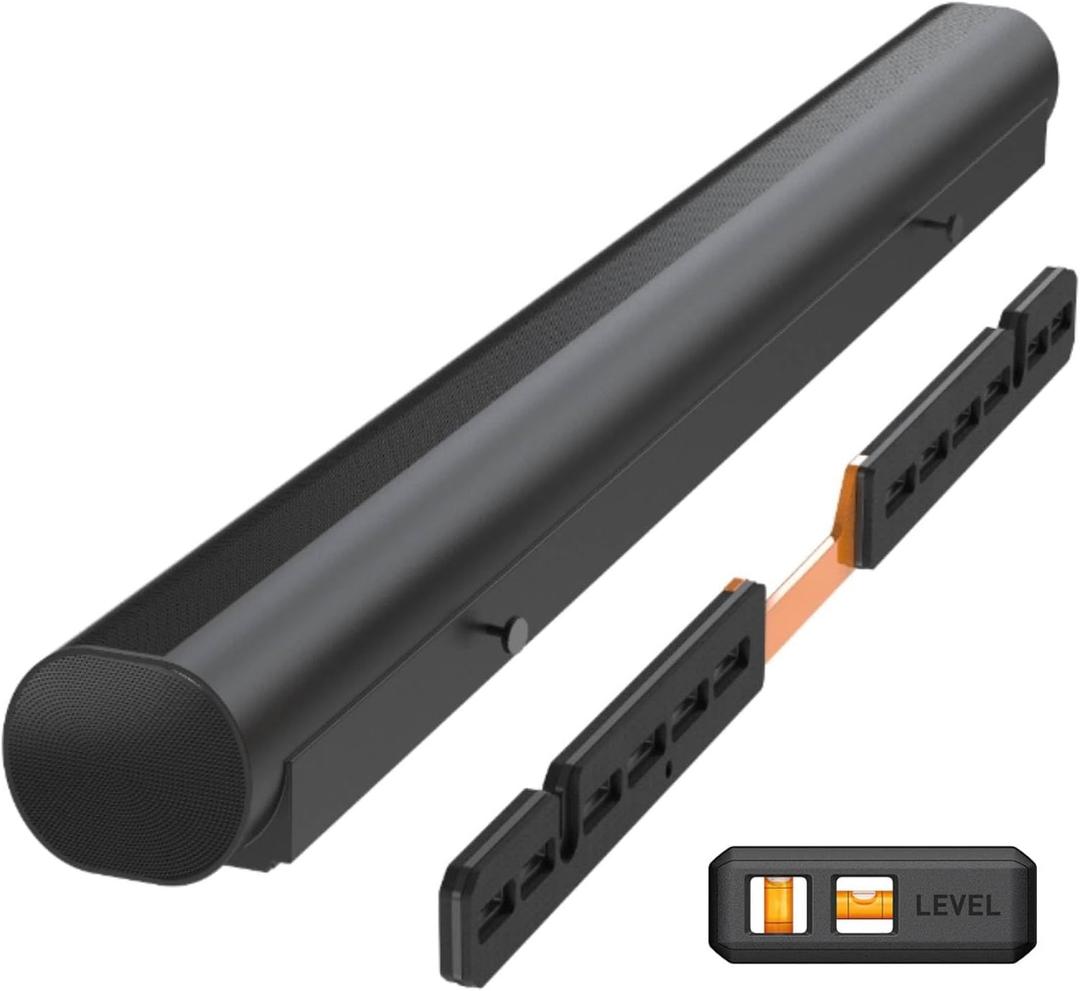 Perlegear Soundbar Wall Mount Compatible with Sonos Arc and Sonos Arc Ultra, Sound Bar Mount on Wall Under TV, Hidden Design, Optional Smart EQ Optimization Switch, Sturdy Steel Structure