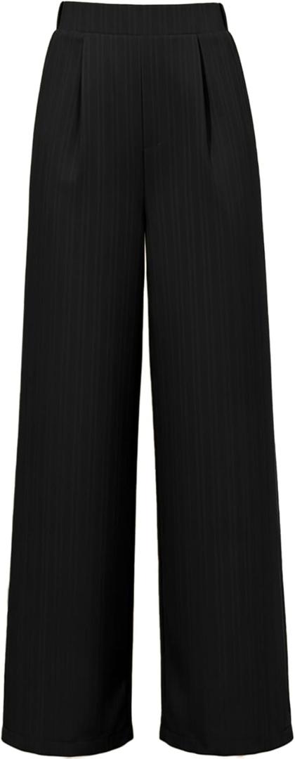 Women's Wide Leg Dress Pants 2026 High Waisted Flowy Trousers Business Casual Work Slacks Palazzo Pants