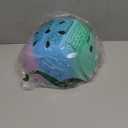 Kids Bike Helmet, Adjustable and Multi-Sport, from Toddler to Youth, 3 Sizes (Small: 18.9" - 21.3", Pink Blue Green)