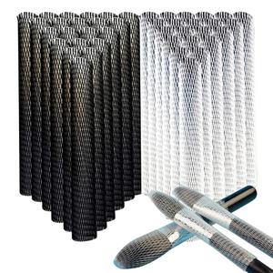 100pcs Makeup Brush Protector Cosmetic Makeup Brush Pen Guard Expandable Mesh Sleeve Covers Set Storage medium large sizes brushes for Travel