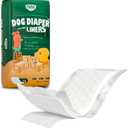 PAWPANG Disposable Dog Diaper Liners Booster Pads for Male & Female Dogs, 100ct, 4 Sizes Options, Doggie Diaper Inserts fit Most Types of Dog Diapers - Pet Belly Bands & Male Wraps (Large (100 ct))