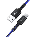 CCY-10 8PIN BRAID LTNING CABLE BLUE