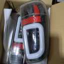 KUAFU Pair LED Tail Lights Compatible with 1997-2004 Ford F150 1999-2007 F250 F350 F450 F550 Super Duty Replacement for F85Z13404CA F85Z13405CA LED Tube Bar Tail Lamp Brake Black Housing & Clear Lens