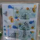 Rite Lite Tempered Glass Menorah Drip Tray Fun Whimsical Hanukkah Tray Display Centerpiece Jewish Holiday Party Favor Decorations Chanukah Gifts Judaica Decor Festival of Lights Hostess Gifts 11.75"L