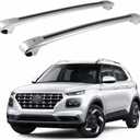 Cross Bar Crossbar Fits for Hyundai Venue 2019-2024 Luggage Carrier Roof Rack Rail Carrier Lockable 2PCS Silver