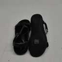 DREAM PAIRS Womens Sandals Arch Support T-Strap Orthopedic Flat Sandals Comfortable Summer Shoes (11, All Black)