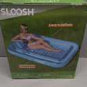 SLOOSH Inflatable Tanning Pool Lounger Float, 70" x 46" Pool Floats Adult with Pillow, 4 in 1 Suntan Tub Raft Floatie,Sunbathing Bed Lounge for Water Blow Up Kids Ball Pit Party Gifts, L-Blue, Large