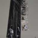 Curtain Rods 2 Pack 5/ 8 inch Black Curtain Rods for Windows 30 to 45 Inch with Brackets Easy to Install for Bedroom Living room Kitchen（30", 45"）