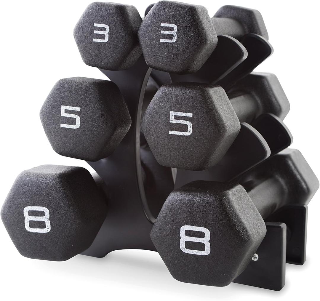 CAP Barbell Neoprene Dumbbell Weights Pairs & Sets | Multiple Colors (32 lb Set)