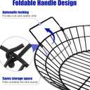 14 Inch Stainless Steel Charcoal Basket for Kamado Joe, Black