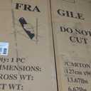 Magnetic White Board and Cork Board Combo, 48 X 36 inches Whiteboard Bulletin Combination Board, Wall Mounted Dry Erase Message Board for Home, School and Office