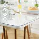 LovePads 1.5mm Thick 42 x 60 Inch Clear Table Cover Protector, Table Protector for Dining Room Table, Plastic Table Cover, Clear Tablecloth Protector Rectangular, Vinyl Table Pads Mat for Wood Table