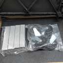 WT16-N 16" AV Cart, 2 Molded Plastic Shelves, Nickel Legs, Heavy-Duty Casters, Ergonomic Handle, Optional Electrical Assembly, 24" W x 18" D x 16" H, Made in USA