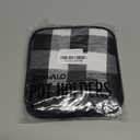 Joyhalo 4 Pack Pot Holders for Kitchen,Cotton Oven Holder with Great Heat Resistance,Non Slip Hot Pads for Kitchen Clearance,Black and White