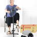 Pedal Exerciser Bike Hand Arm Leg and Knee Peddler Adjustable Fitness Equipment for Seniors, Elderly Home Pedal Exercise Bike for Total Body, with Gift Box