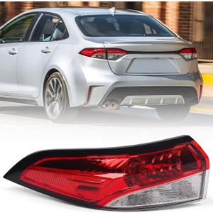 Huray Outer Tail Light Assembly for Toyota Corolla 2020-2025 Tail Lamp Replacement 8156002C10 Driver Side (Left)