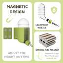 Hamster Water Bottle with Magnetic Stents, Water Bottle Holder for Glass Tanks, Suitable for Syrian Dwarf Hamsters Gerbils Mice Rats Degus (Green, 7 oz (Magnetic-Mounted))