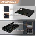 2.8" Rise 2pack Rubber Curb Ramps for Wheelchair Threshold Driveway Doorway Shed, Truck Car Motorcycle Bike Cart Lawn Mowers Angled Step Entry in Ramp, 7000lbs Heavy Duty Powersports Loading Ramp