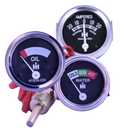 2inch 52MM Triple Gauge Kit Oil Pressure, Ammeter & Water Temp Fits Farmall H, M, Super A, 140, Super C, Super M, 300, 560, 400, Cub Tractors | IH Tractor Parts (1947-1954)