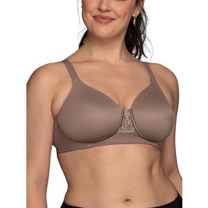 Vanity Fair womens Full Figure Beauty Back Smoothing Bra, Wirefree - Walnut, 44DD US