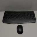 Wireless Keyboard and Mouse Combo - Full-Sized Ergonomic Keyboard with Wrist Rest, Phone Holder, Sleep Mode, 2.4G Quiet Keyboard for PC Laptop, Complete Work Setup for Office or Home -Trueque KM23 (1 PACK, Black)