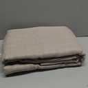 MIULEE Taupe Linen Curtains 120 Inch Length 2 Panels for Bedroom Living Room, Back Tab Hook Belt Pleated Soft Thick Linen Textured Window Drapes Semi Sheer Light Filtering Farmhouse Burlap Look Decor
