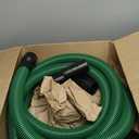 WS25021A Shop Vac Hose Kit for 1-7/8in Shop Vacuums Workshop Wet/Dry 13ft with 2-1/2-inch 6 Fittings/Attachments Vac Hose Fits Most Vacuum Cleaners (BLACK GREEN NEW)