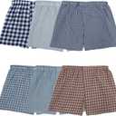 Fruit of the Loom Men's Tag Free Woven Boxer Shorts, Relaxed Fit, Moisture Wicking, Assorted Color Multipacks (XXL)