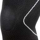 Compression Knee Support Sleeve  Relieve Knee Pain, Recovery Sleeve for Men and Women  Great for Running, Weight Lifting, Sports (Large, Black)