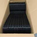 HOUSE DAY Black Plastic Hangers 50 Pack, Plastic Clothes Hangers with Built-in Hooks, Durable and Strong Plastic Coat Hangers for Closet, Space Saving Clothing Hanger for Shirts, Coats, Skirt, Dress