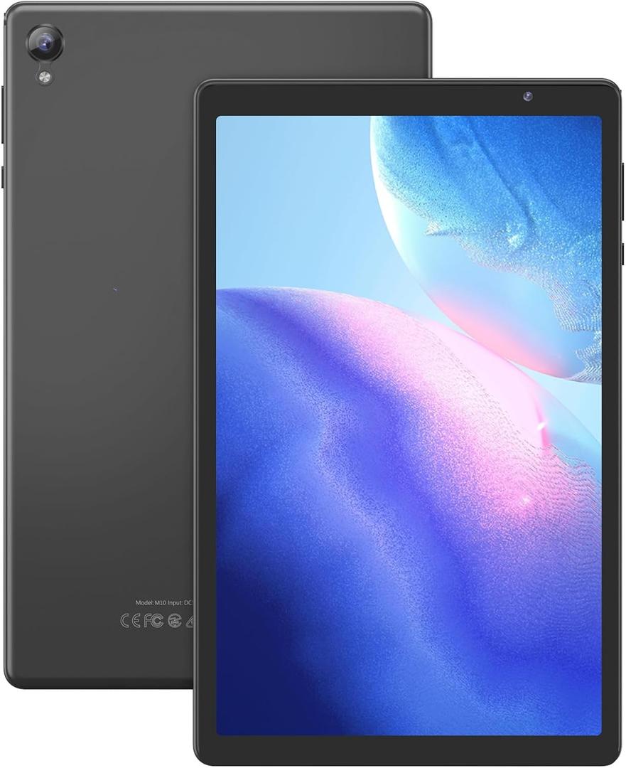 Tablet Android 10 inch, 32GB+1TB Expandable,HD IPS Screen
6000mAh Battery, Dual Camera, WiFi 6, Type-C (Grey)