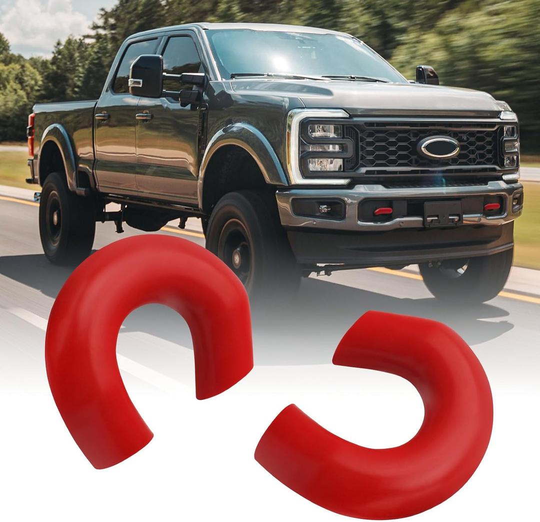 Tow Hooks Covers for Ford Super Duty F250 F350 F450 2017-2026 Compatible with Ford Super Duty F250 F350 F450 Accessories 2017-2026 (Red)