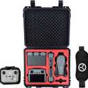 Waterproof Hard Case for DJI Air 3S Fly More Combo | Holds Up to 6 Batteries | DJI RC2 / RC-N3 / N2 Remote Controller, Propellers, Charging Hub and Accessories | Shockproof, Dust-proof