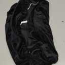 BUYUE A Set of Stretch Armless Office Chair Backrest Cover and Cushion Seat Cover, Student Computer Chair Washable Dustproof Protectors (Velvet, Black)