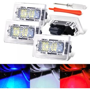 Upgrade Replacement Light Kit for Tesla Model 3 X S Y Interior Ambient Accessories Fit Footwell Lighting Trunk Frunk LED Door Puddle Lamp Glovebox Lights Brighten Up Easy DIY Install (White)