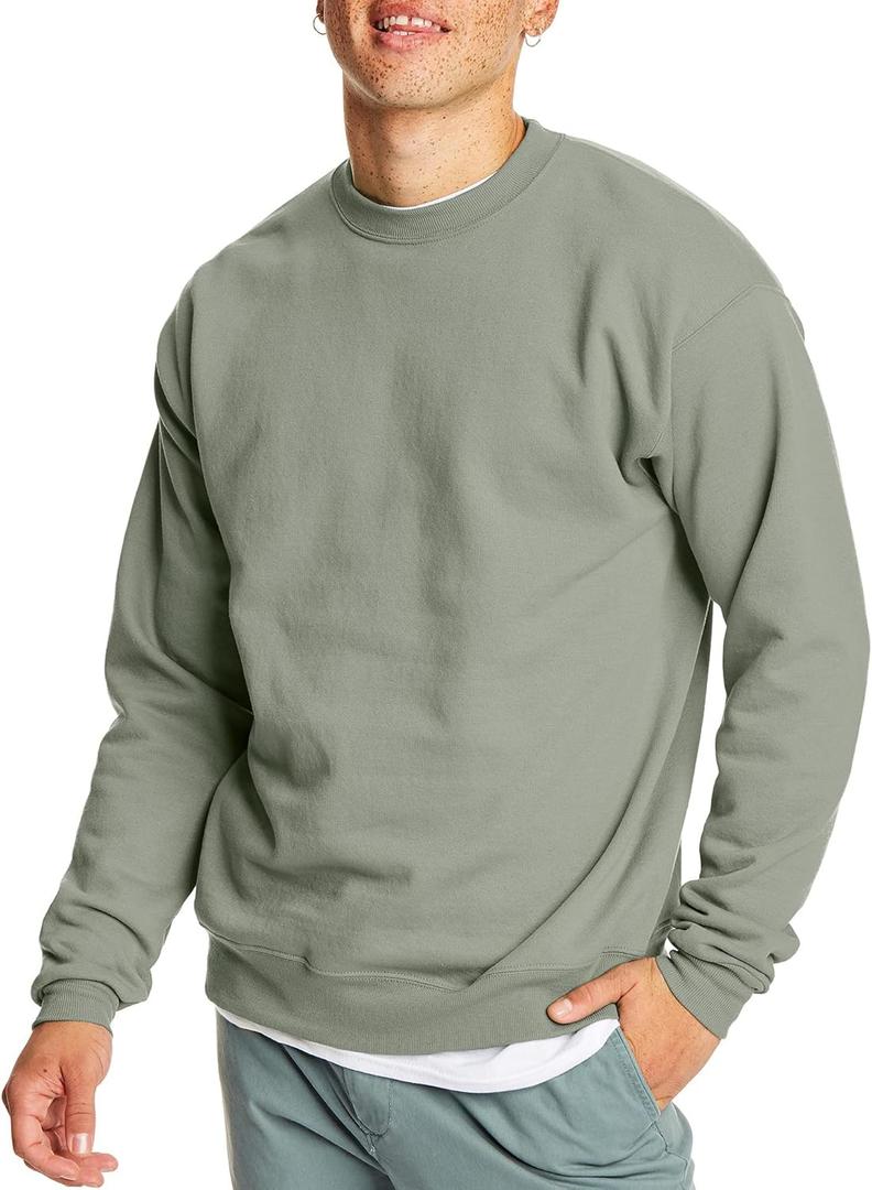 Hanes Men's Sweatshirt, EcoSmart Fleece Crewneck Sweatshirt (Medium)