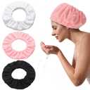 3 Pcs Wide Spa Headbands for Women Terry Cloth Hair Bands Soft Stretchy Hair Towel Wrap for Washing Face Shower Facial Skincare Makeup Treatments Gifts