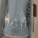 Momcozy Knee Pillow for Side Sleepers with Cooling Cover, Soft Memory Foam Spine Alignment Pregnancy Leg Pillow for Hips, Back, Sciatica Pain, Fixed Strap for Moving, Wider Contact Even Pressure, Blue