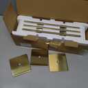 UME 3 Pack Cordless Table Lamp, Battery Operated Lamp - Portable Waterproof Rechargeable Table Lamp w/ 3 Color Temps & Stepless Dimming for Dinner, Desk, Cafe, Outdoor (Brushed Gold)